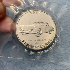 Thunderbird 1955 100 anniversary Commemorative Coin Sealed Vintage from 1996